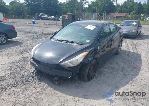 2013 Hyundai Elantra Gls from USA, damaged, VIN 5NPDH4AE3DH216896